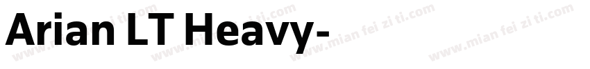 Arian LT Heavy字体转换